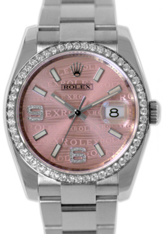 Rose Diamond Bezel & Dial Rolex Datejust 116244