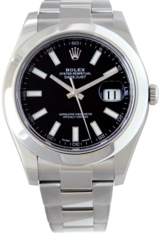 2016 Rolex Datejust 116300 with Black Dial