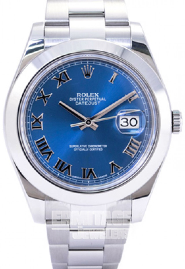 Pre-Owned Rolex Datejust 116300 with Blue Dial