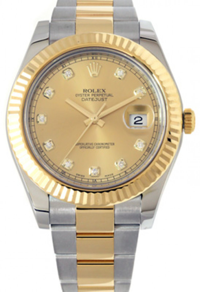 Pre-Owned Rolex Datejust 116333 with Champagne Dial