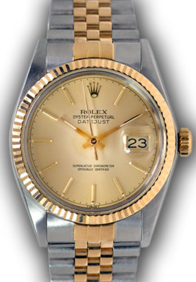 Rolex Datejust 16013 Pre-Owned Gold & Steel