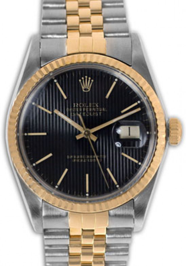 Rolex Datejust 16013 Gold & Steel Black