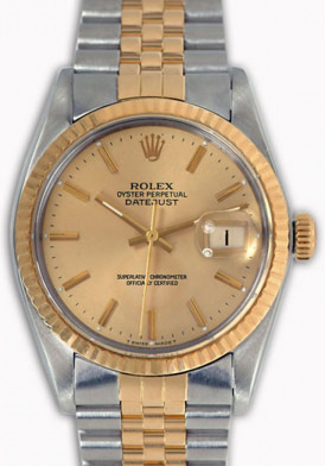 Pre-Owned Rolex Datejust 16013 Fluted Bezel