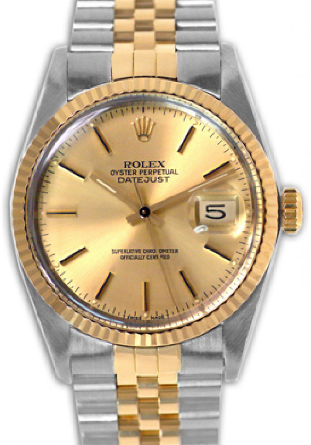 Rolex Datejust 16013 Gold & Steel Champagne