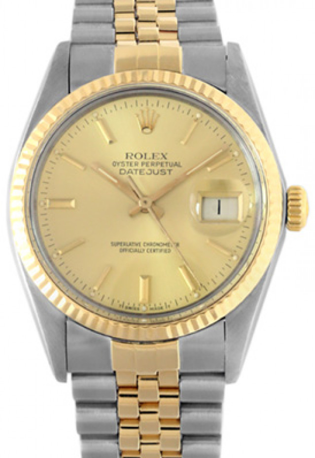 Classic Rolex Datejust 16013 with Champagne Dial