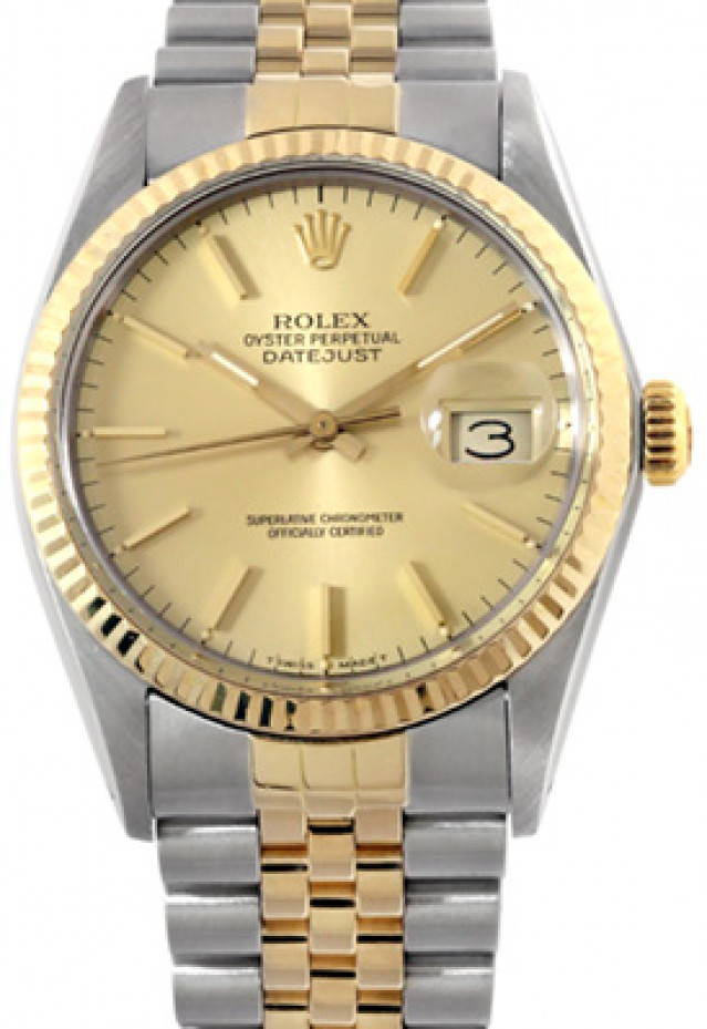 Pre-Owned Mens Rolex Datejust 16013 with Champagne Dial