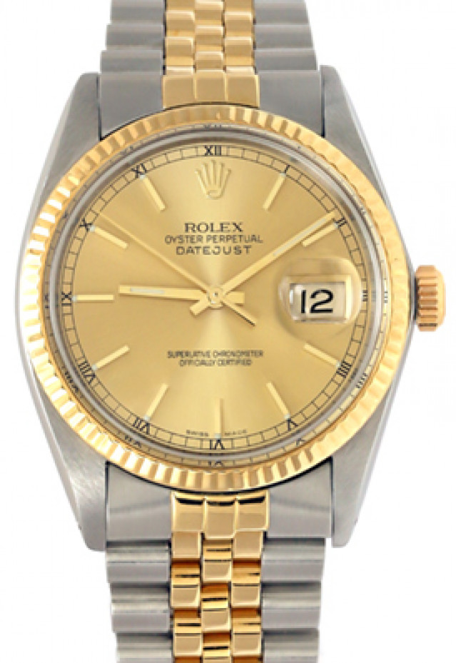 Rolex Datejust 16013 36 mm Gold & Steel on Jubilee