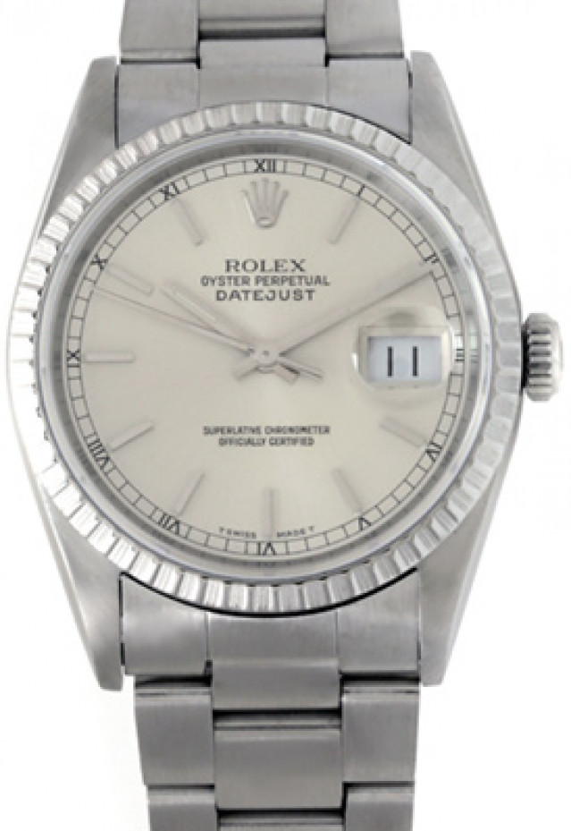 Rolex Datejust 16220 Finely Engine Turned