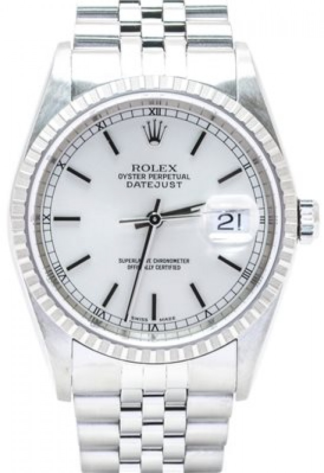 Sell Rolex Datejust 16220 with Steel Dial