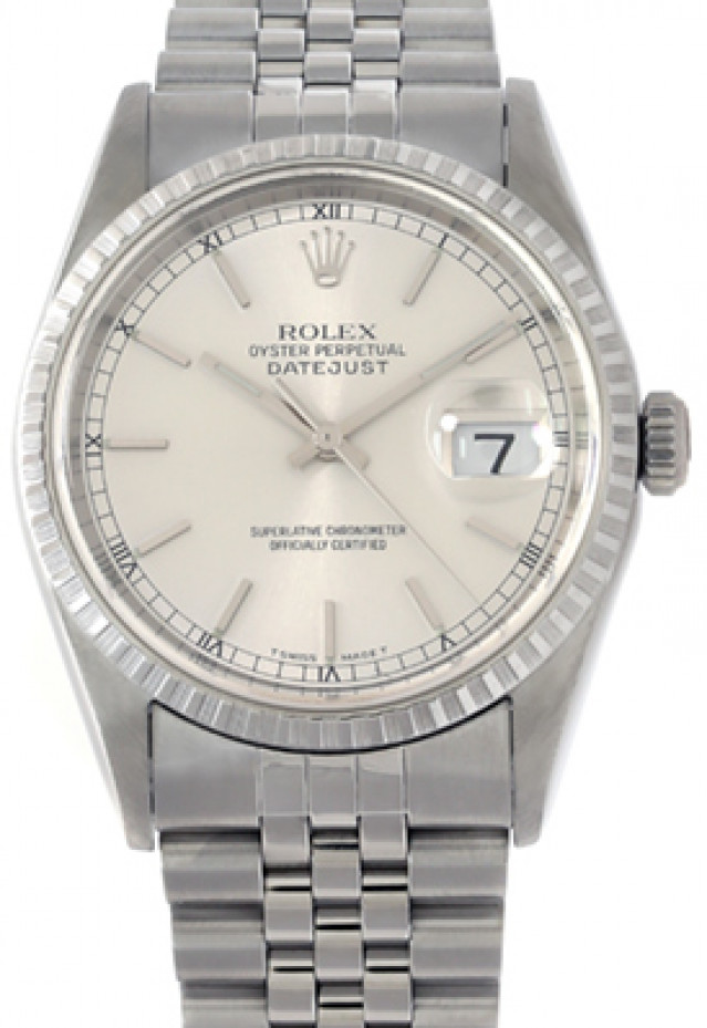 Used Rolex Datejust 16220 with Steel Dial