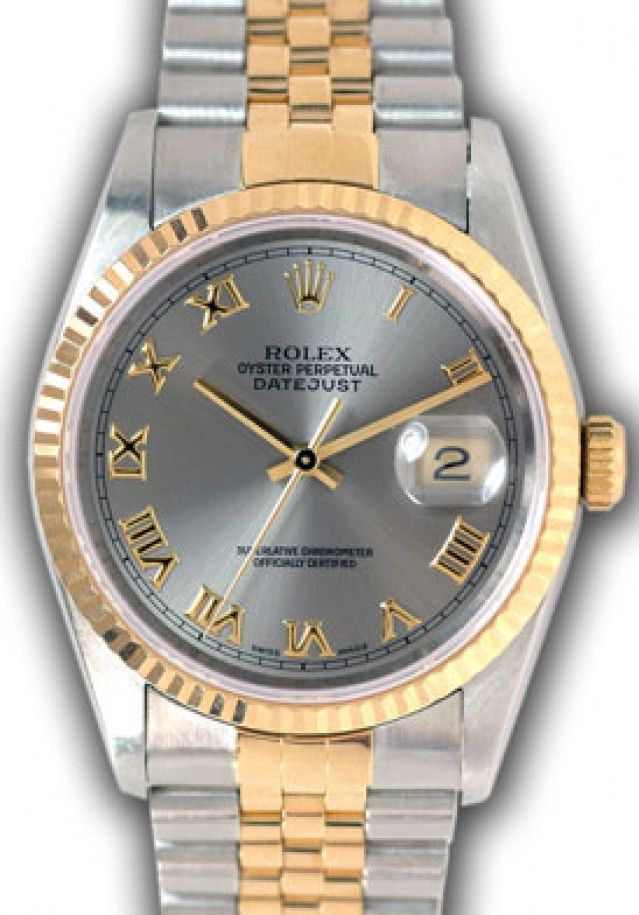 Rolex Datejust 16233 Gold & Steel Rhodium