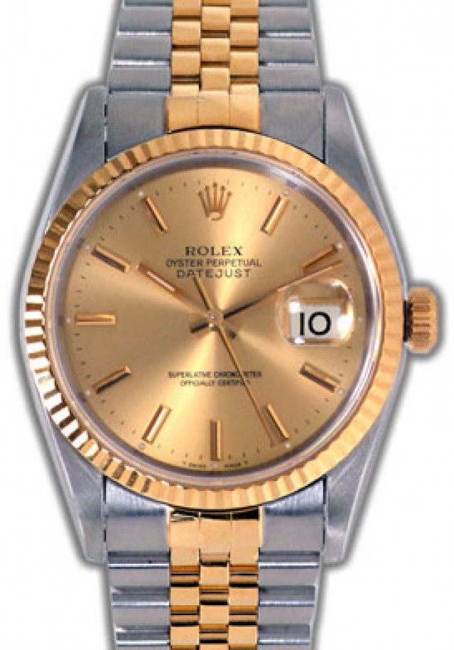 Rolex Datejust 16233 Gold & Steel 1995