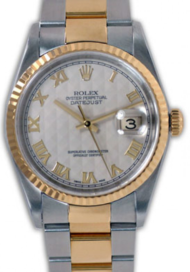 Rolex Datejust 16233 Gold & Steel White