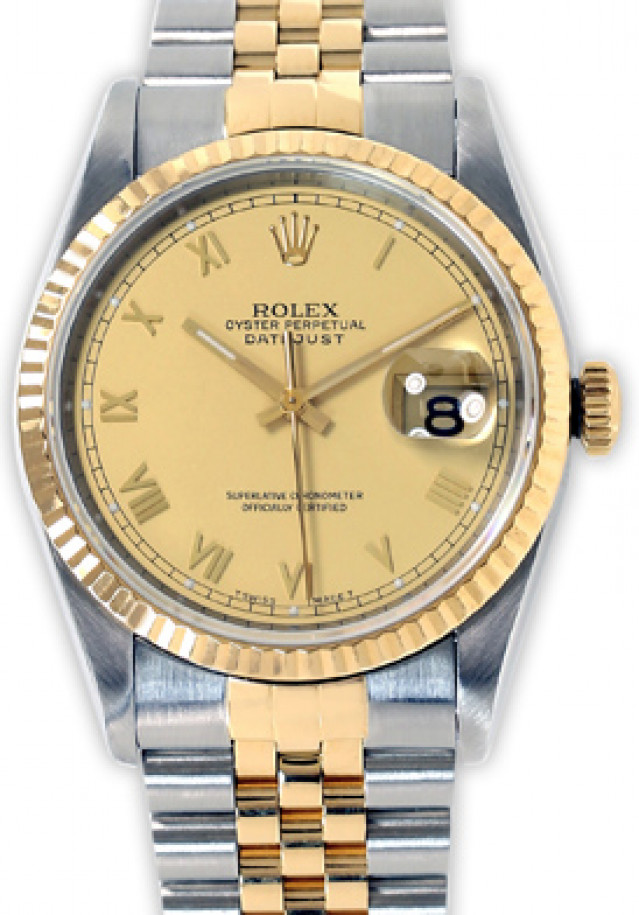 Rolex Datejust 16233 Gold & Steel Champagne