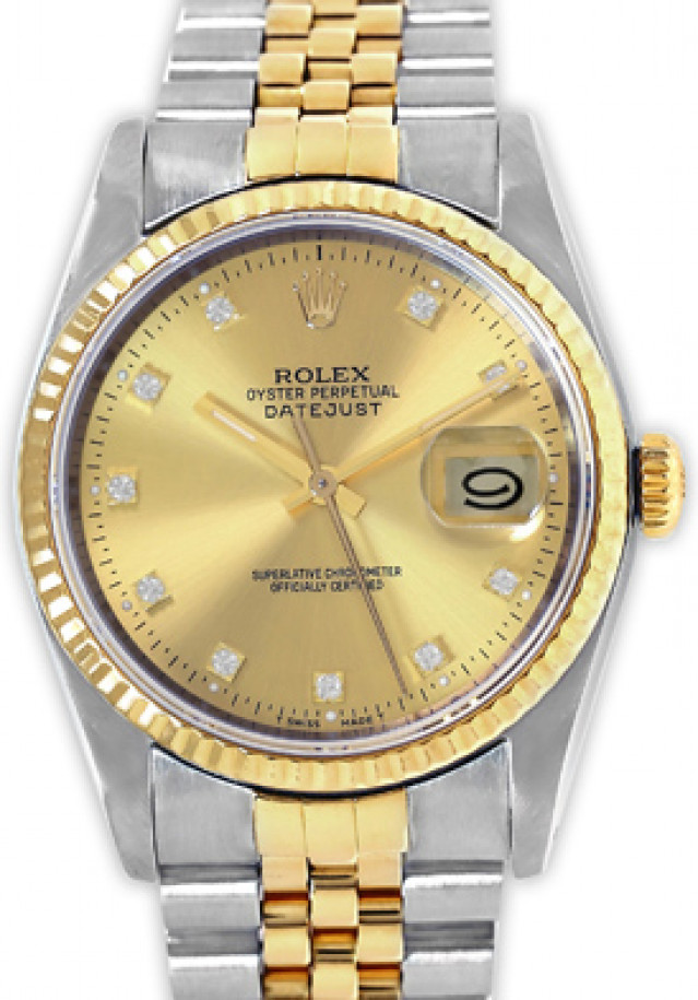 Men's Pre-Owned Diamond Rolex Datejust 16233