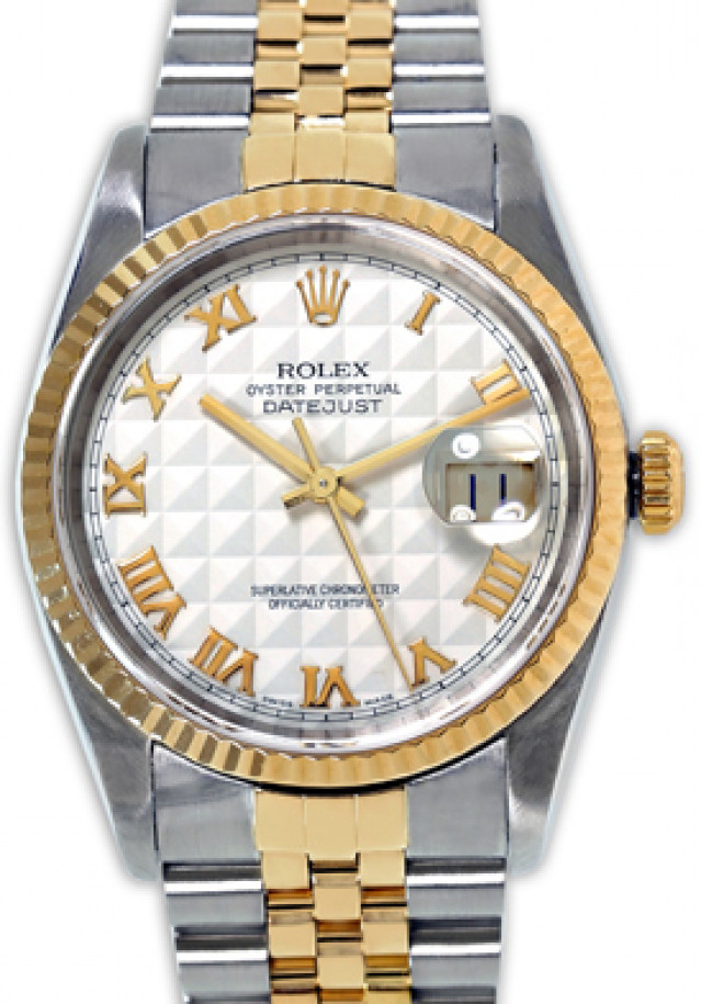 Pre-Owned Rolex Datejust 16233 with Pyramid Dial