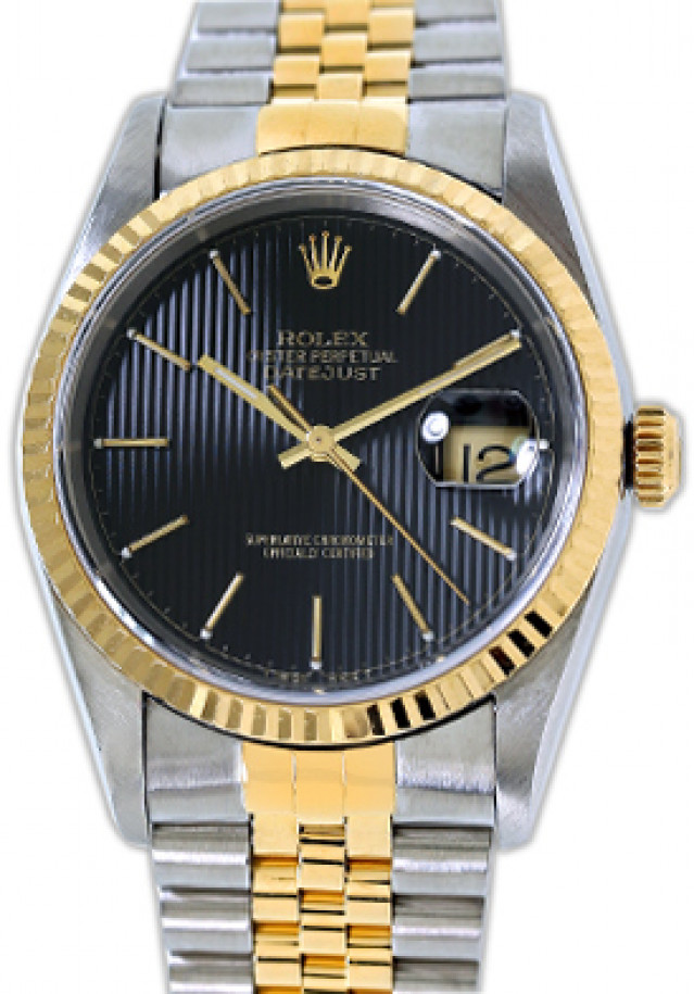 Rolex Datejust 16233 Gold & Steel Jubilee Tapestry