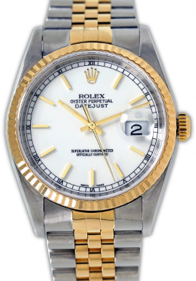 Used Rolex Datejust 16233 36 mm White