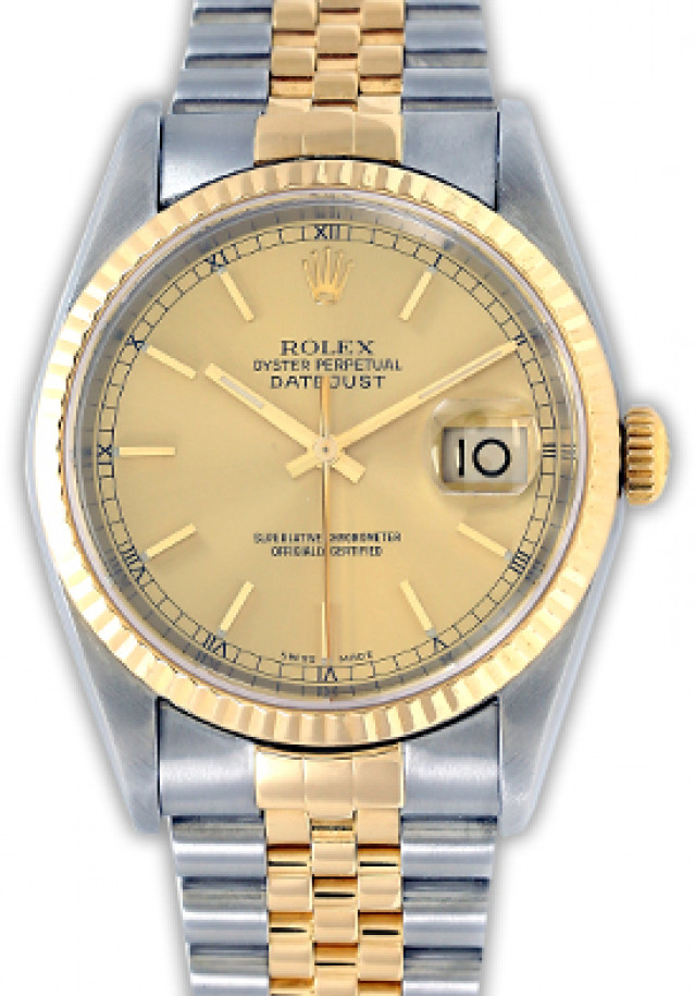 Used Rolex Datejust 16233 36 mm Champagne