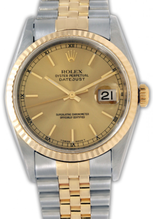 Rolex Datejust 16233 Gold & Steel Oyster Perpetual