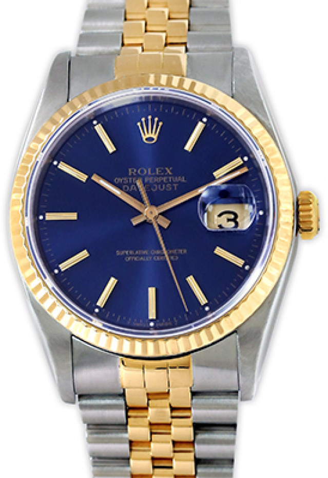 Retro Style Rolex Datejust in Two Tone Gold & Steel Ref 16233