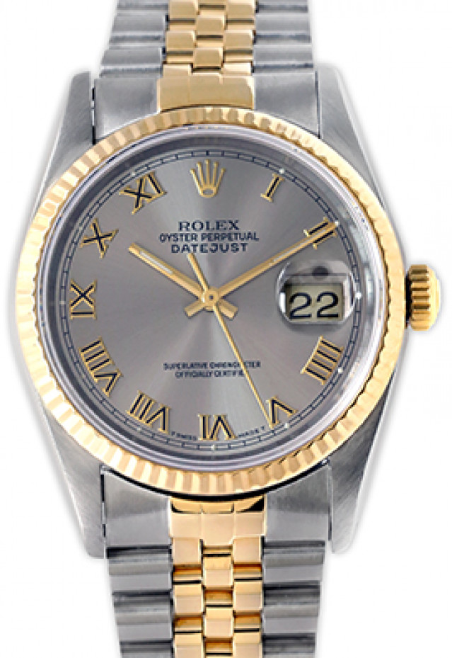 Rolex Datejust 16233 Gold & Steel With Rhodium Dial