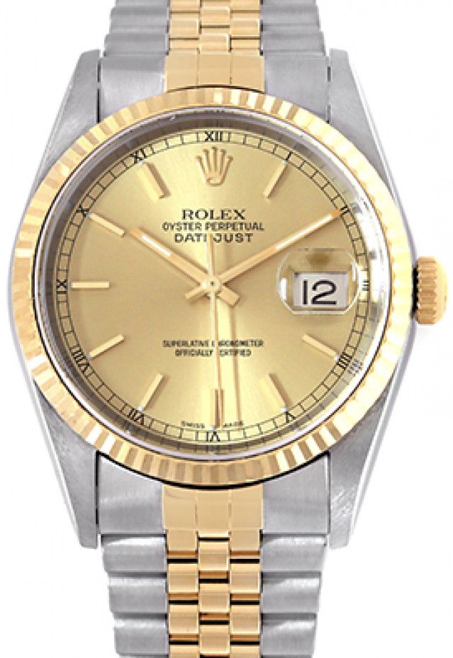 Rolex Oyster Perpetual Datejust 16233 Gold & Steel