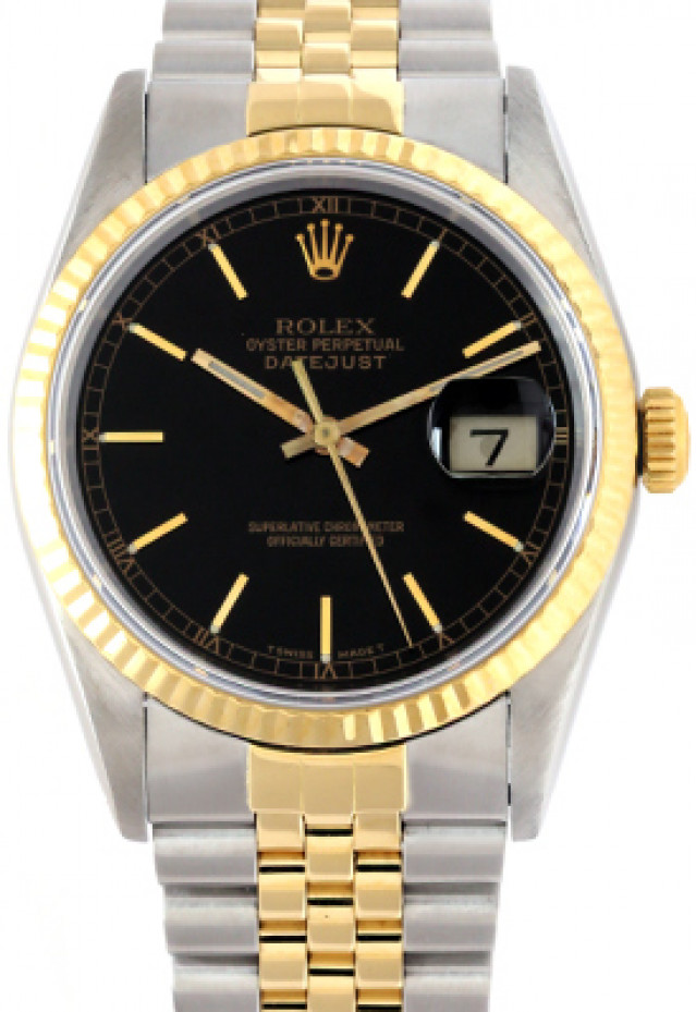 Used Rolex Datejust 16233 with Black Dial