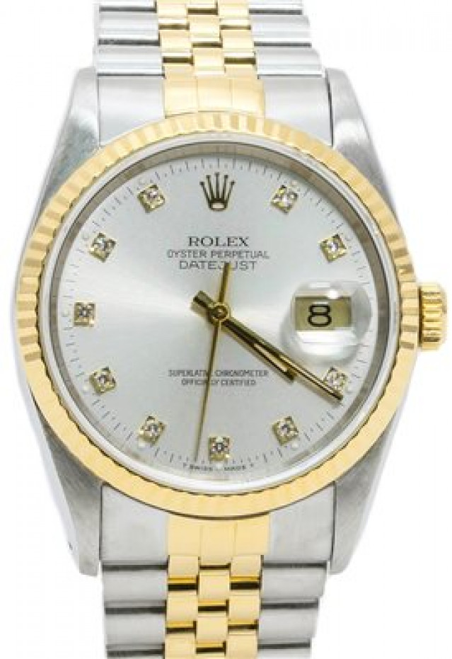 Rolex Datejust 16233 with Silver Dial