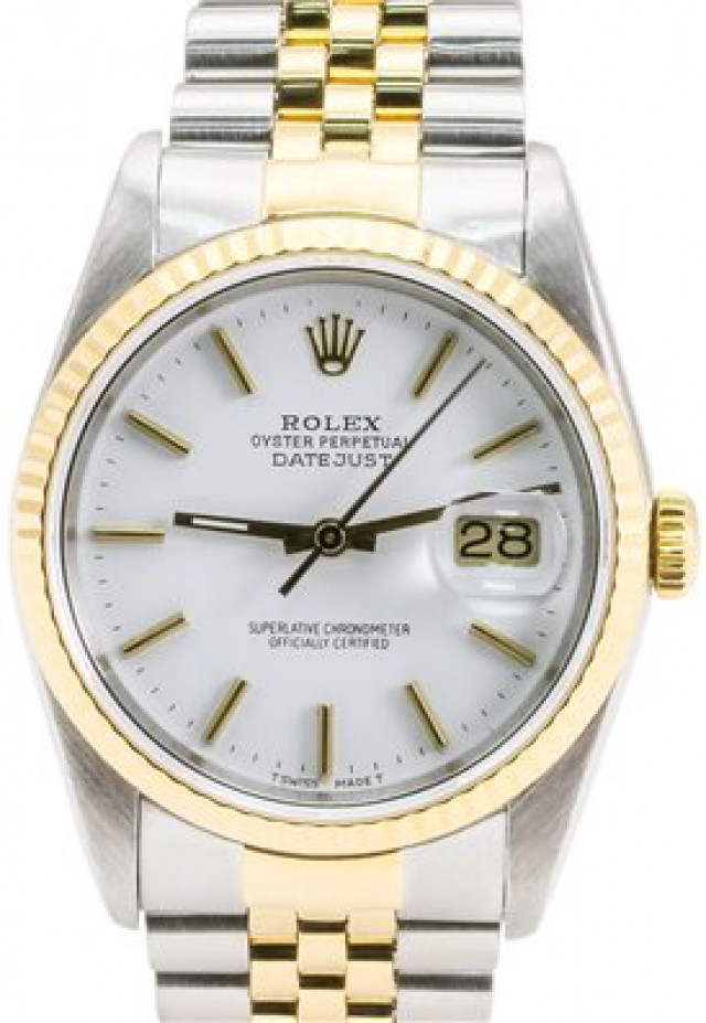 Used Rolex Datejust 16233 with White Dial