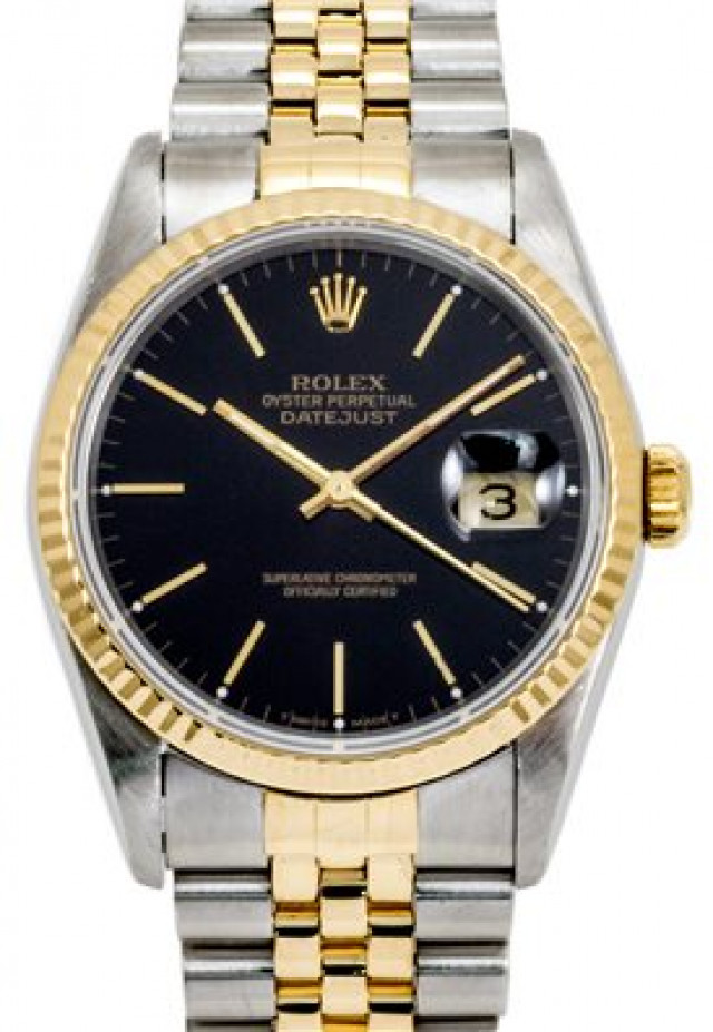 Rolex Datejust 16233 36 mm with Black Dial