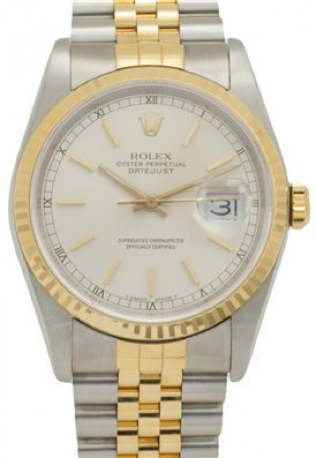 Gold & Steel on Oyster Rolex Datejust 16233 36 mm