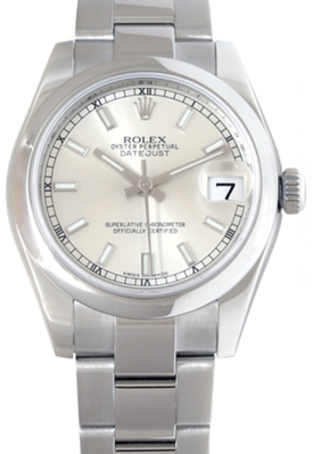 Rolex 178240 Steel on Oyster, Smooth Bezel Steel with Gold Roman