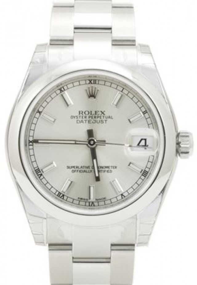 Rolex 178240 Steel on Oyster, Smooth Bezel Steel with Luminous Index