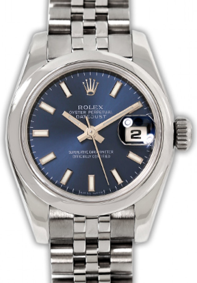Rolex 179160 Steel on Jubilee, Smooth Bezel Blue with Luminous Index
