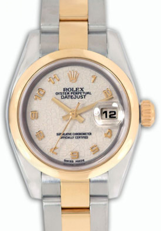 Rolex 179163 Yellow Gold & Steel on Oyster Ivory with Gold Arabic