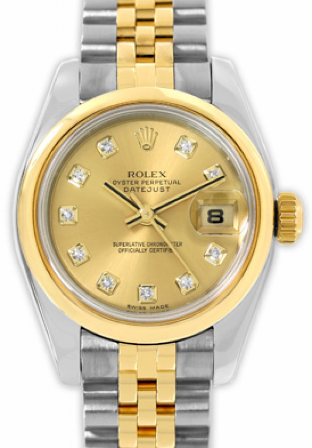 Champagne Diamond Dial Rolex Datejust 179163