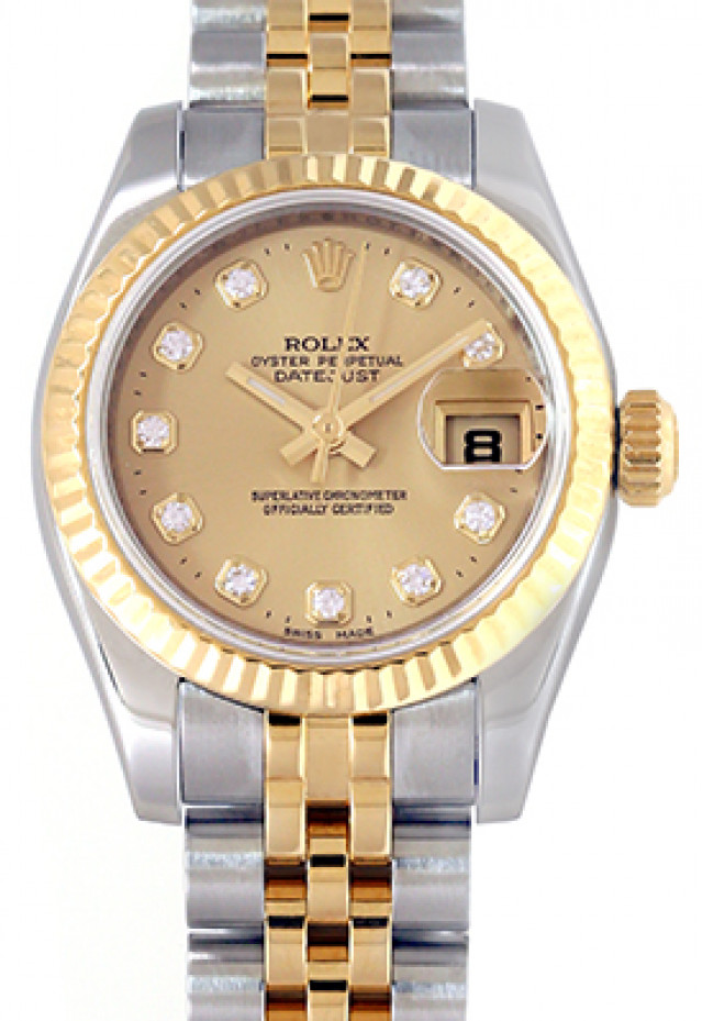 Champagne Diamond Dial Rolex Datejust 179173