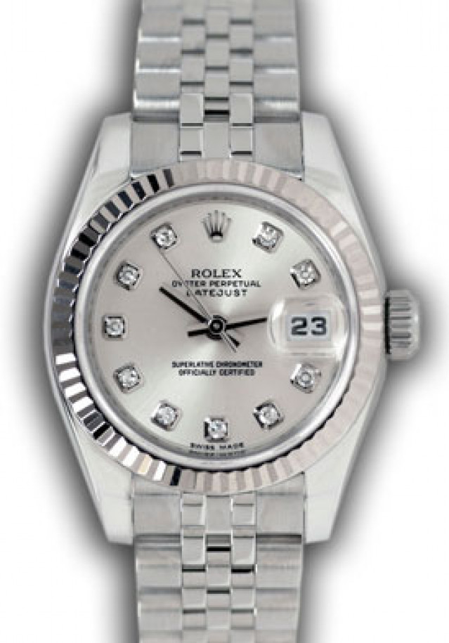 Silver Diamond Dial Rolex Datejust 179174