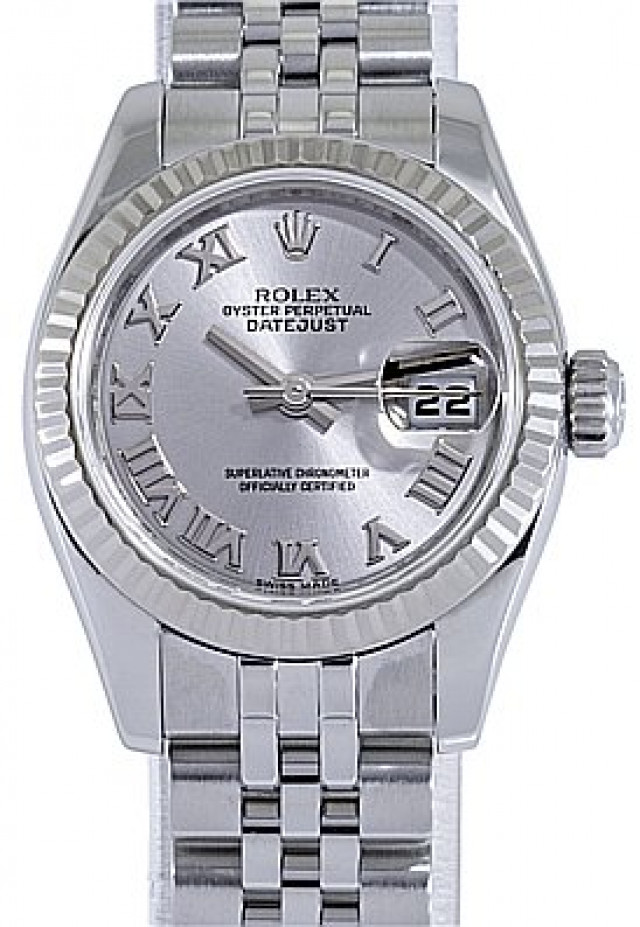 2010 Silver Rolex Datejust Ref. 179174