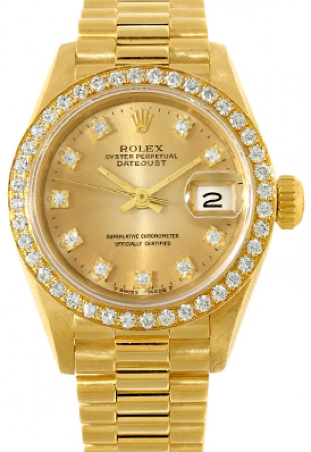 Champagne Rolex Datejust 69138