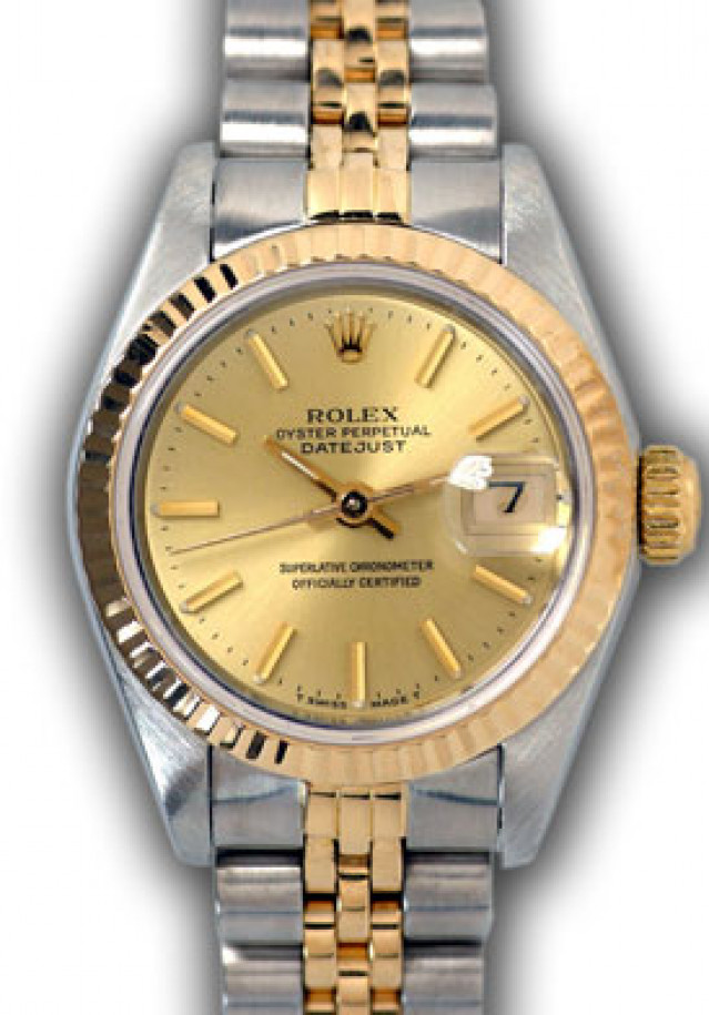 Rolex Datejust 69173 Gold & Steel With Champagne Dial