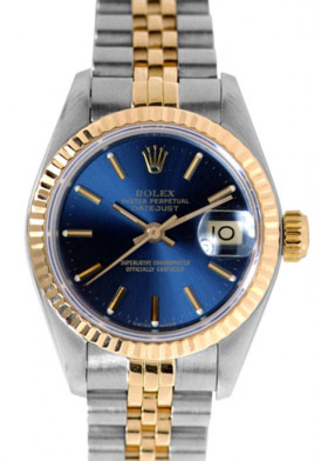 Used Authentic Rolex Datejust 69173 Gold & Steel