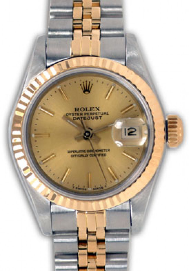 Pre-Owned Gold & Steel Rolex Datejust 69173 Year 1988