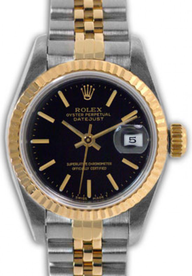 Authentic Used Rolex Datejust Ref 69173 Gold & Steel