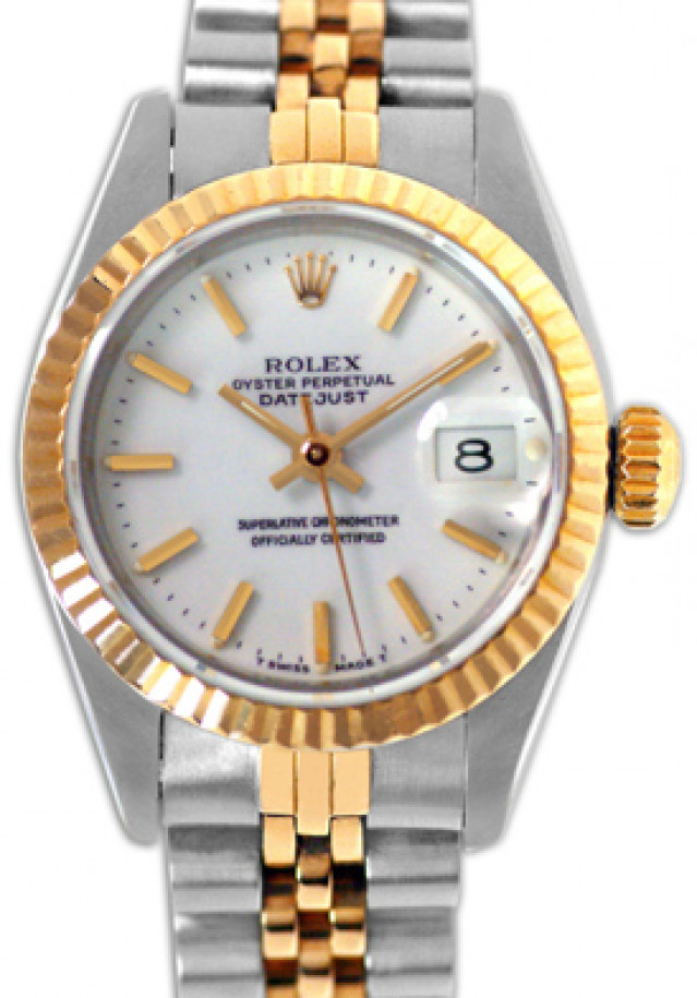 Rolex Datejust 69173 Gold & Steel White Pre-Owned