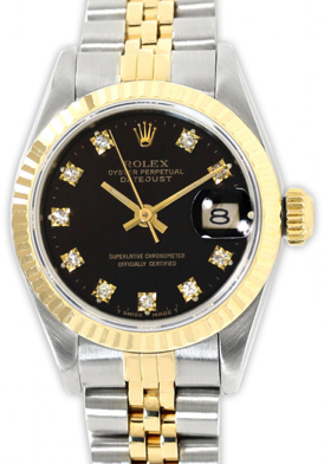 Black Diamond Dial Rolex Datejust 69173