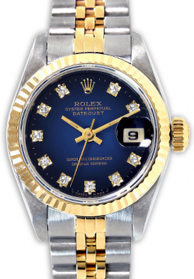 Rolex Datejust 69173 Gold & Steel with Diamonds