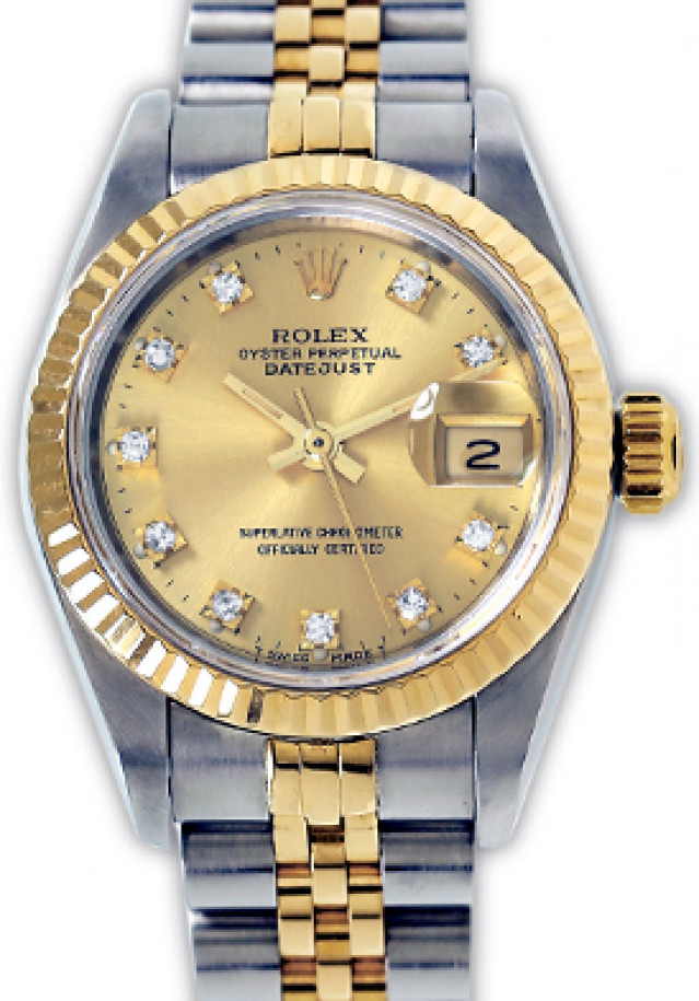 Champagne Diamond Dial Rolex Datejust 69173