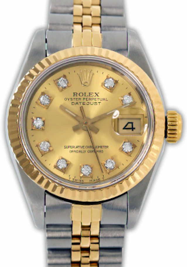 Ladies Rolex Diamond Datejust 69173